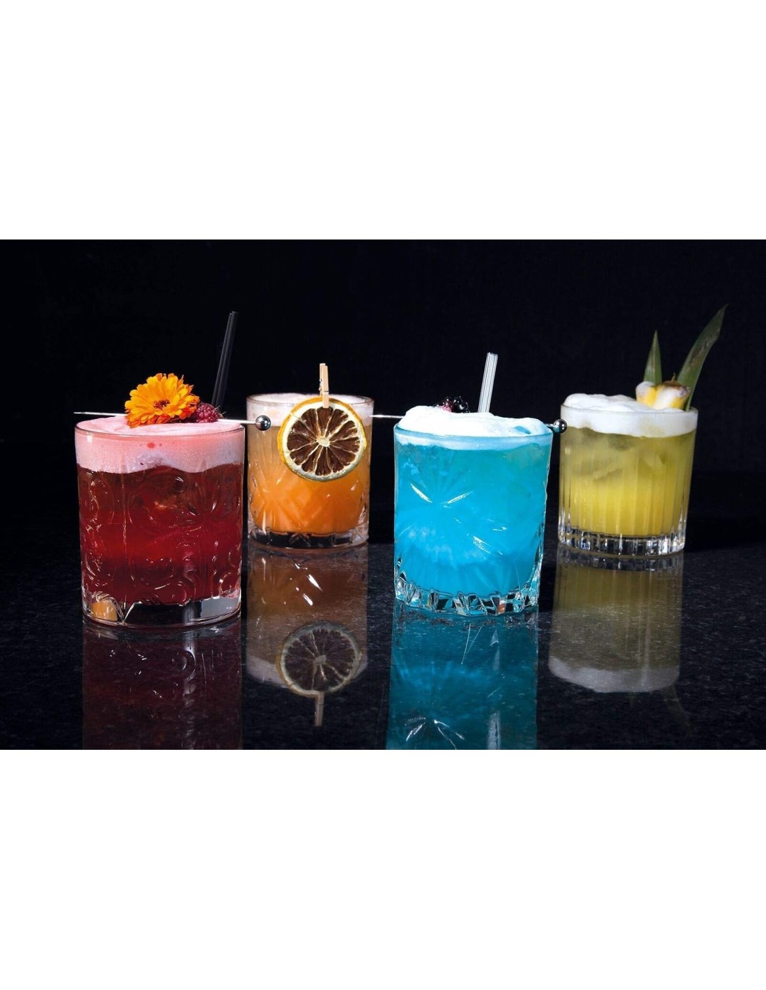BICCHIERI LIQUORI E BIRRA: vendita online Set 4 Bicchieri RCR Mixology DOF 31 cl – Cristallo Eco‑Luxion, mix design esclusivi...