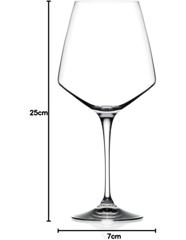 CALICI VINO E SPUMANTE: vendita online Set 6 Calici da Vino Rosso RCR Aria 79 cl – Cristallo Eco-Crystal Elegante in offerta