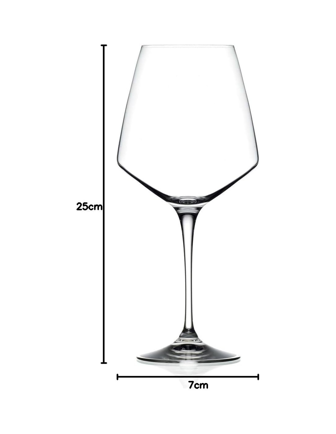 CALICI VINO E SPUMANTE: vendita online Set 6 Calici da Vino Rosso RCR Aria 79 cl – Cristallo Eco-Crystal Elegante in offerta