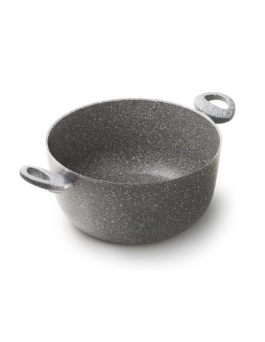 PENTOLE INDUZIONE: vendita online Casseruola Regina di Pietra 20 cm con Coperchio Vetro – Accademia Mugnano Induction in offerta