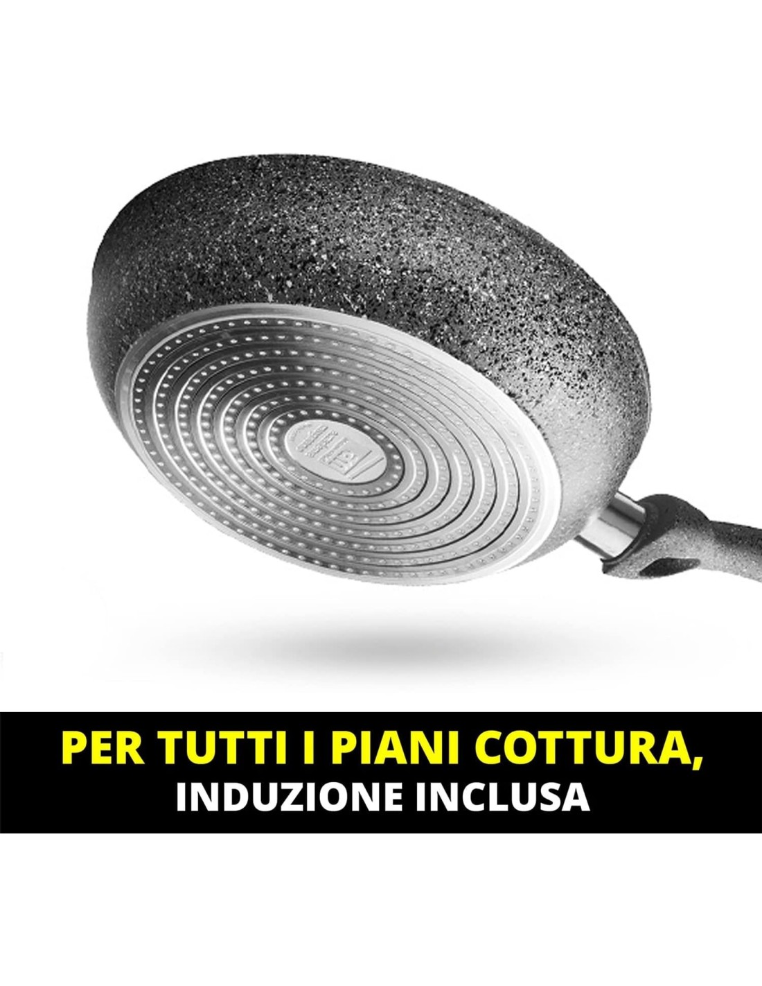 PENTOLE INDUZIONE: vendita online Padella Cuore di Pietra 16 cm Induzione – Accademia Mugnano, Alluminio Forgiato in offerta