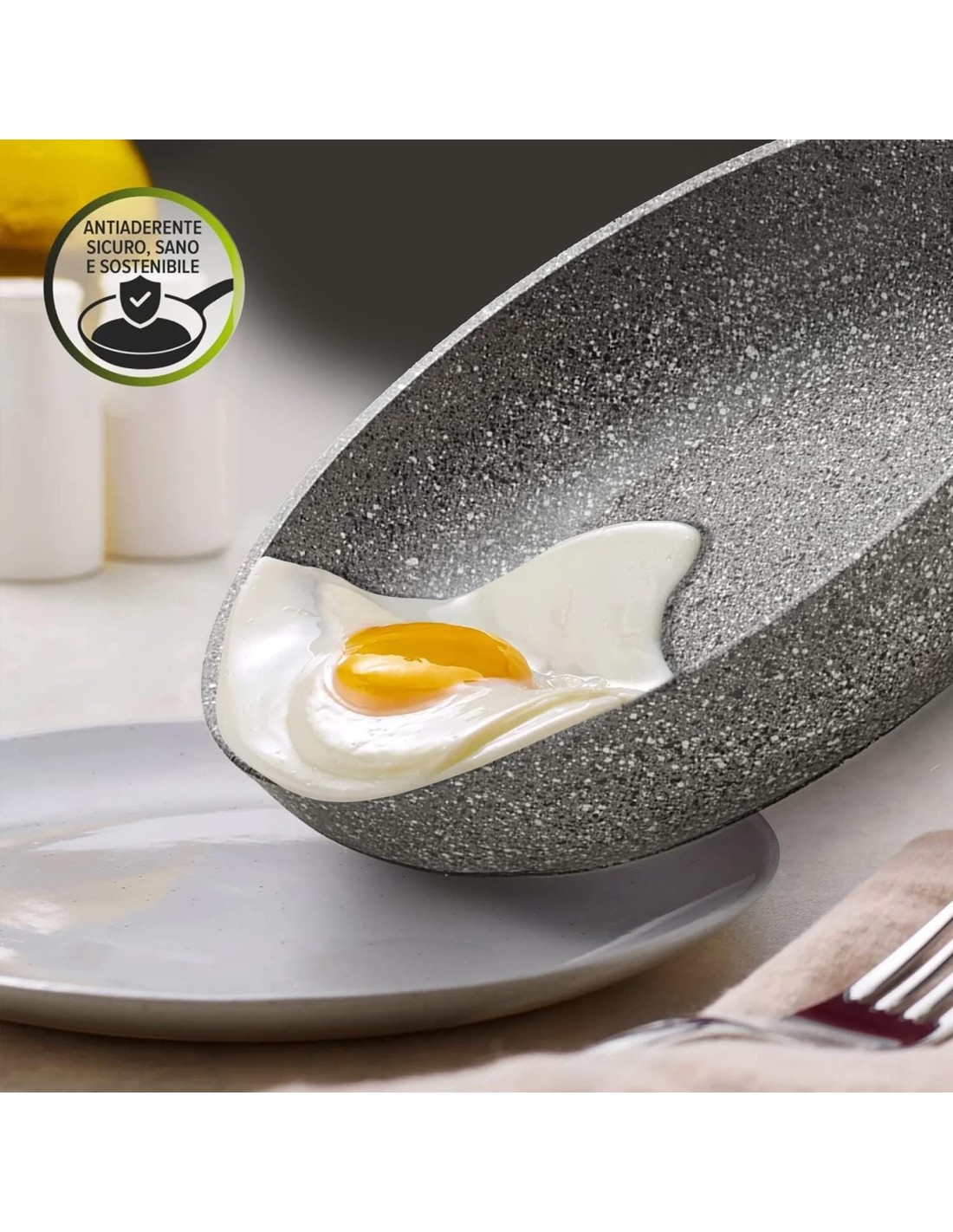 PENTOLE INDUZIONE: vendita online Padella Cuore di Pietra 16 cm Induzione – Accademia Mugnano, Alluminio Forgiato in offerta