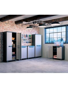 ARMADIETTI: vendita online Armadio Multiuso Keter Linear High 3 Ripiani 68×39×173 cm – Resina Anti-intemperie in offerta