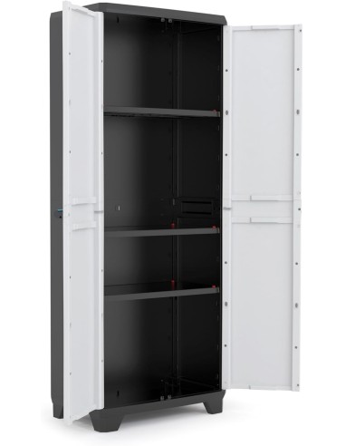 ARMADIETTI: vendita online Armadio Multiuso Keter Linear High 3 Ripiani 68×39×173 cm – Resina Anti-intemperie in offerta