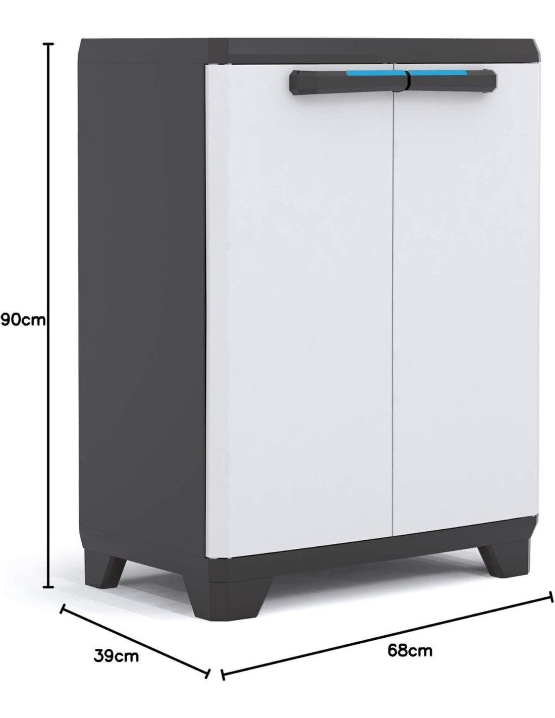 ARMADIETTI: vendita online Armadio Keter Linear Low con 1 Ripiano Regolabile 68×39×90 cm – Resina Anti-Intemperie in offerta