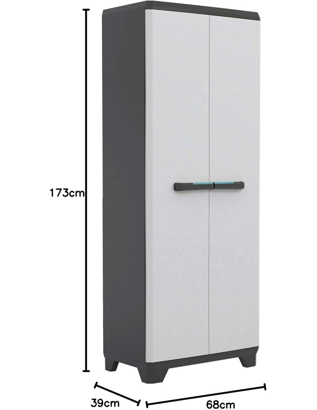 ARMADIETTI: vendita online Armadio Portascope Keter Linear Utility 68×39×173 cm – Resina Anti-Intemperie in offerta