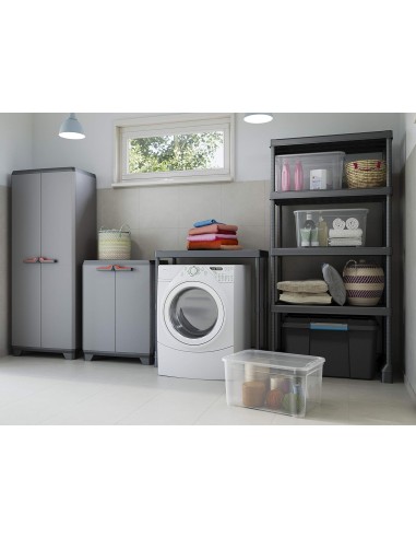 ARMADIETTI: vendita online Armadio Alto Keter Stilo 3 Ripiani – 68x39x173 cm, in Resina, da Interno ed Esterno in offerta