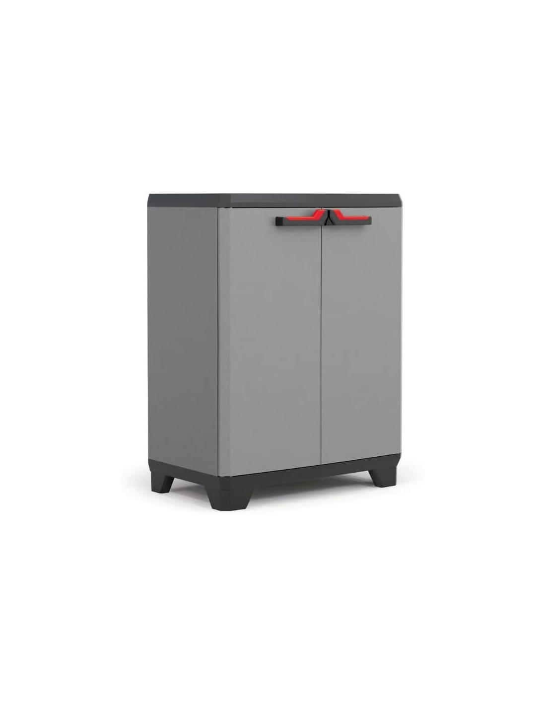 ARMADIETTI: vendita online Keter Stilo Basso Armadio da Esterno 1 Ripiano Regolabile 68×39×90 cm – Resina Anti-UV, Impugnatur...