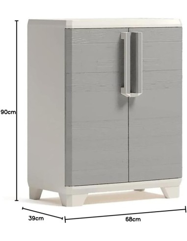 ARMADIETTI: vendita online Armadio Alto Keter Stilo XL 68×39×182 cm in Resina con 4 Ripiani Regolabili e Maniglie Soft-Touch ...