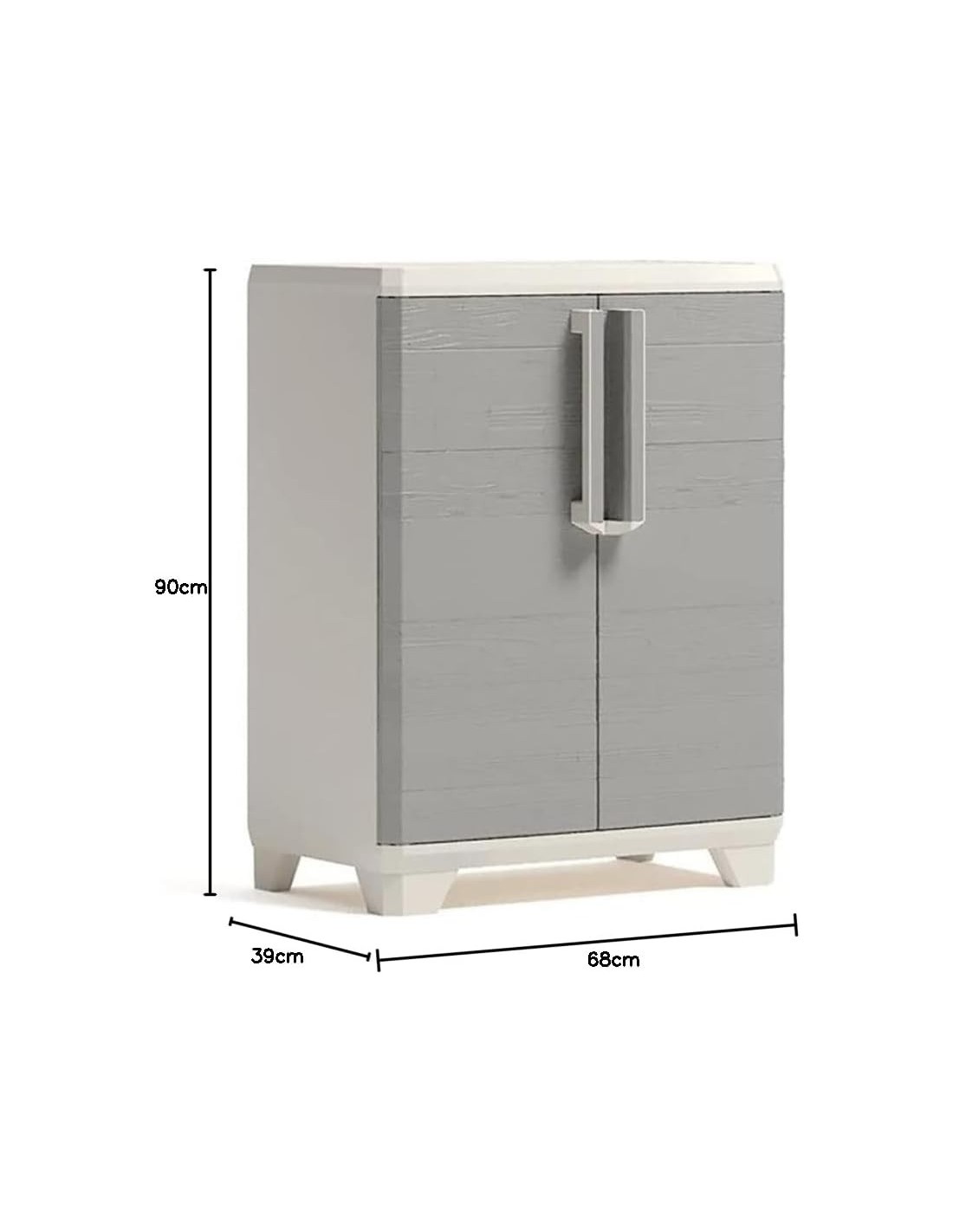ARMADIETTI: vendita online Armadio Alto Keter Stilo XL 68×39×182 cm in Resina con 4 Ripiani Regolabili e Maniglie Soft-Touch ...