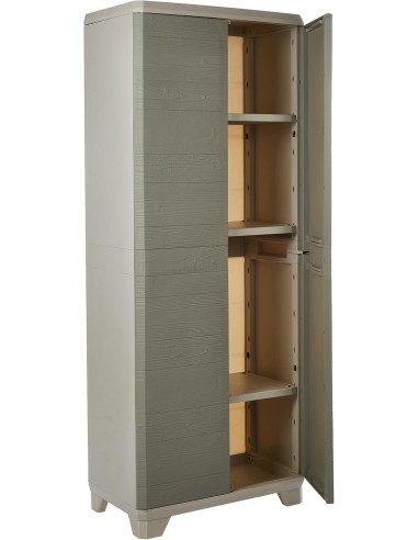 ARMADIETTI: vendita online Armadio Basso Keter Stilo 68×39×97 cm in Resina con 2 Ripiani Regolabili e Chiusura Lucchettabile ...