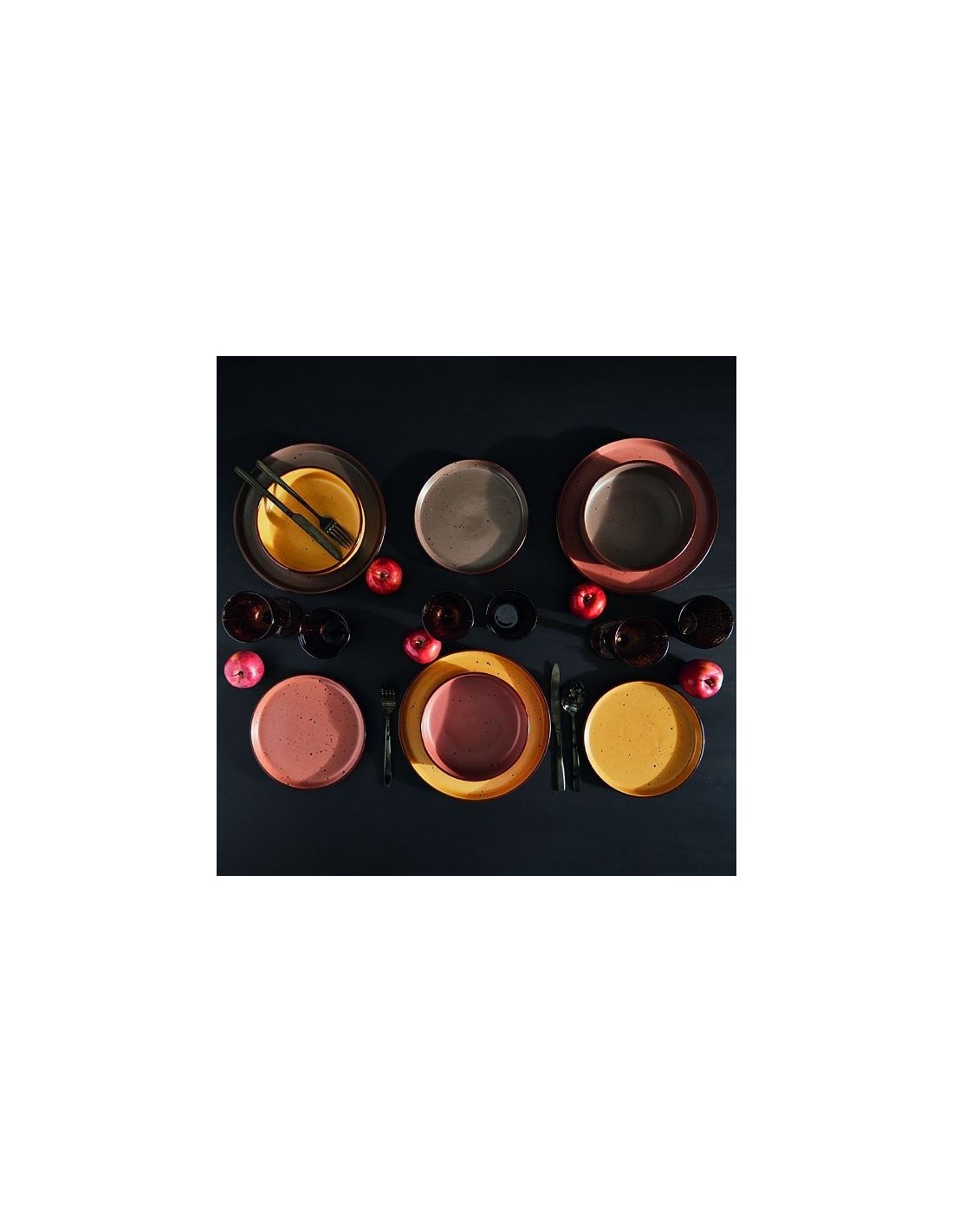 PIATTI: vendita online Piatto Piano Tognana Bruges 27 cm Urban Marrone in Stoneware – Design Raffinato in offerta