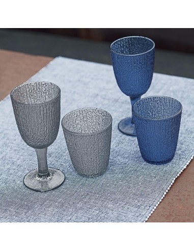 BICCHIERI ACQUA VINO BIBITA: vendita online Set 3 Calici Davor Blu 250 ml – Vetro Elegante Tognana Davor in offerta