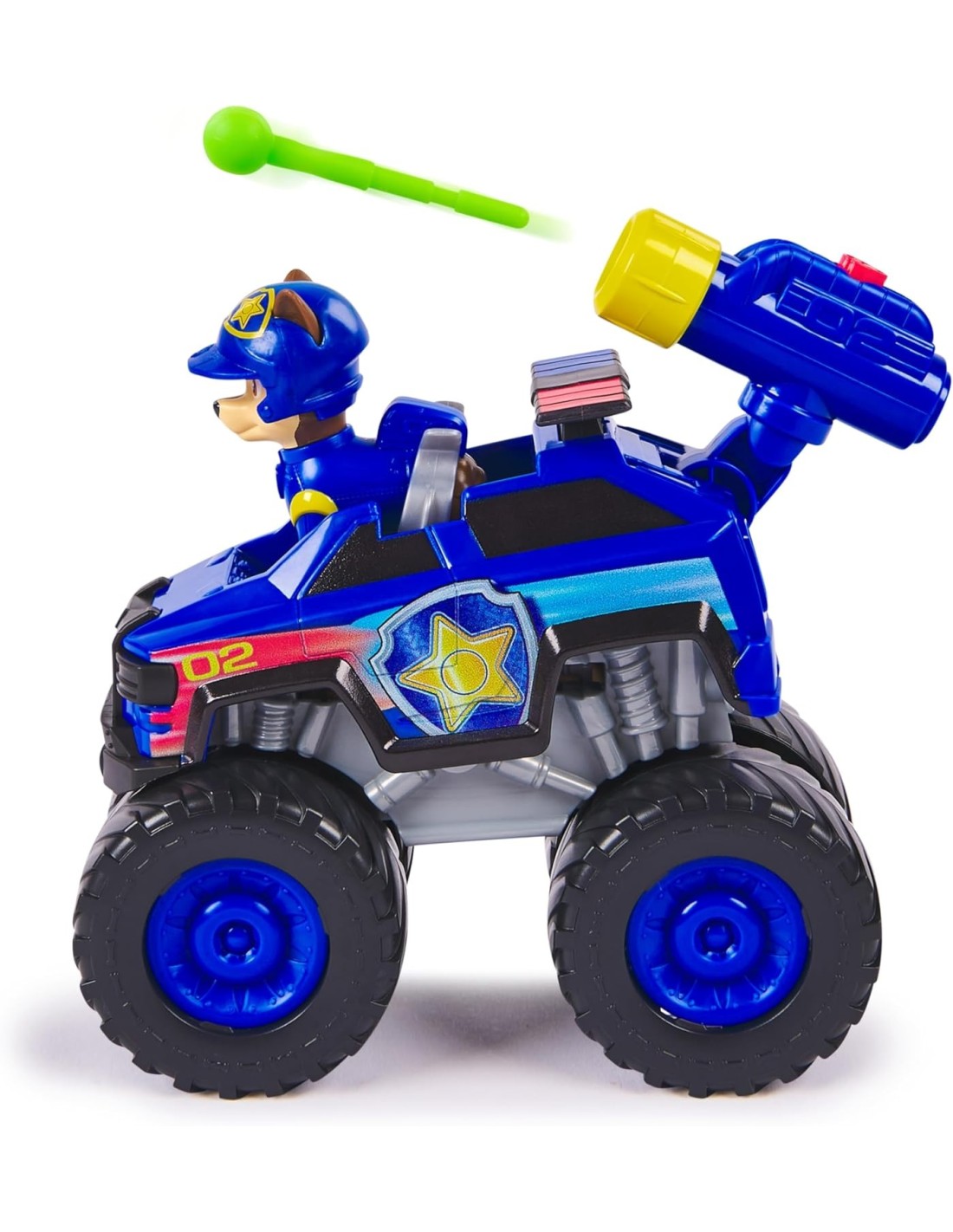 GIOCATTOLO PUBBLICIZZATO: vendita online Paw Patrol Rescue Wheels Monster Truck “Chase” con 2 Proiettili e Figure – Spin Mast...