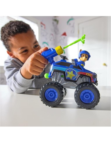 GIOCATTOLO PUBBLICIZZATO: vendita online Paw Patrol Rescue Wheels Monster Truck “Chase” con 2 Proiettili e Figure – Spin Mast...