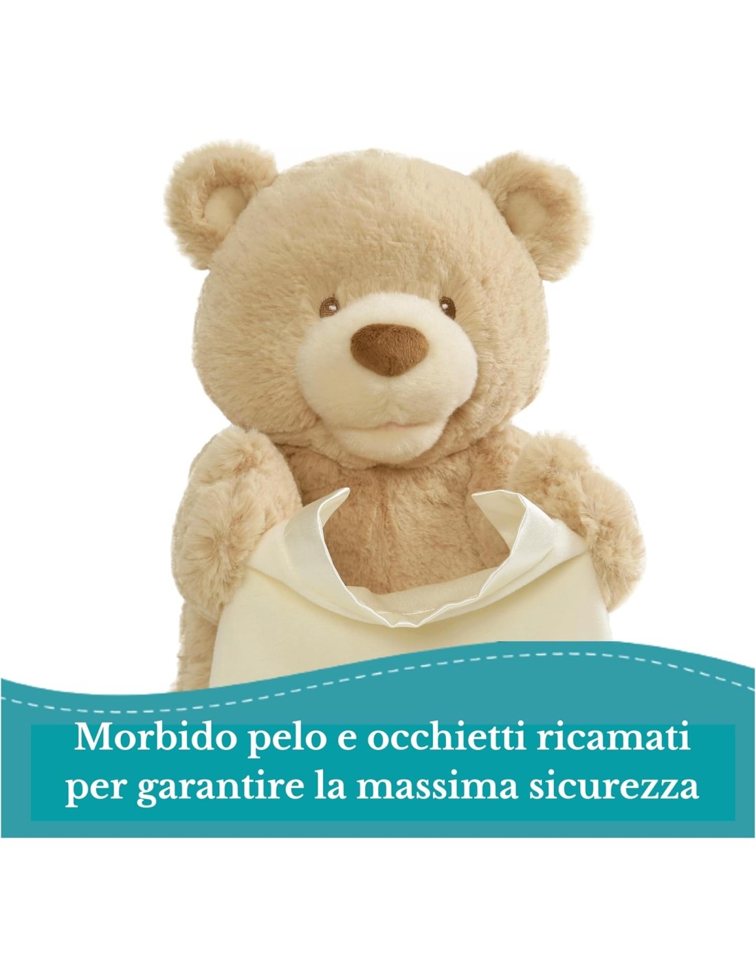 PELUCHE: vendita online Gund Momo Orsetto Interattivo Parlante 30 cm – Peluche Cucù in Bianco in offerta