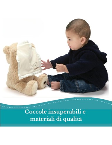 PELUCHE: vendita online Gund Momo Orsetto Interattivo Parlante 30 cm – Peluche Cucù in Bianco in offerta