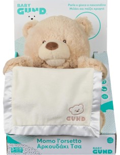 PELUCHE: vendita online Gund Momo Orsetto Interattivo Parlante 30 cm – Peluche Cucù in Bianco in offerta