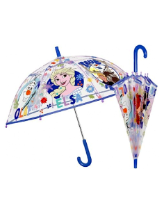 OMBRELLI PIOGGIA: vendita online Ombrello Bambina Frozen, Cupola Trasparente, 45cm, Disney, Manuale, Elsa e Anna in offerta