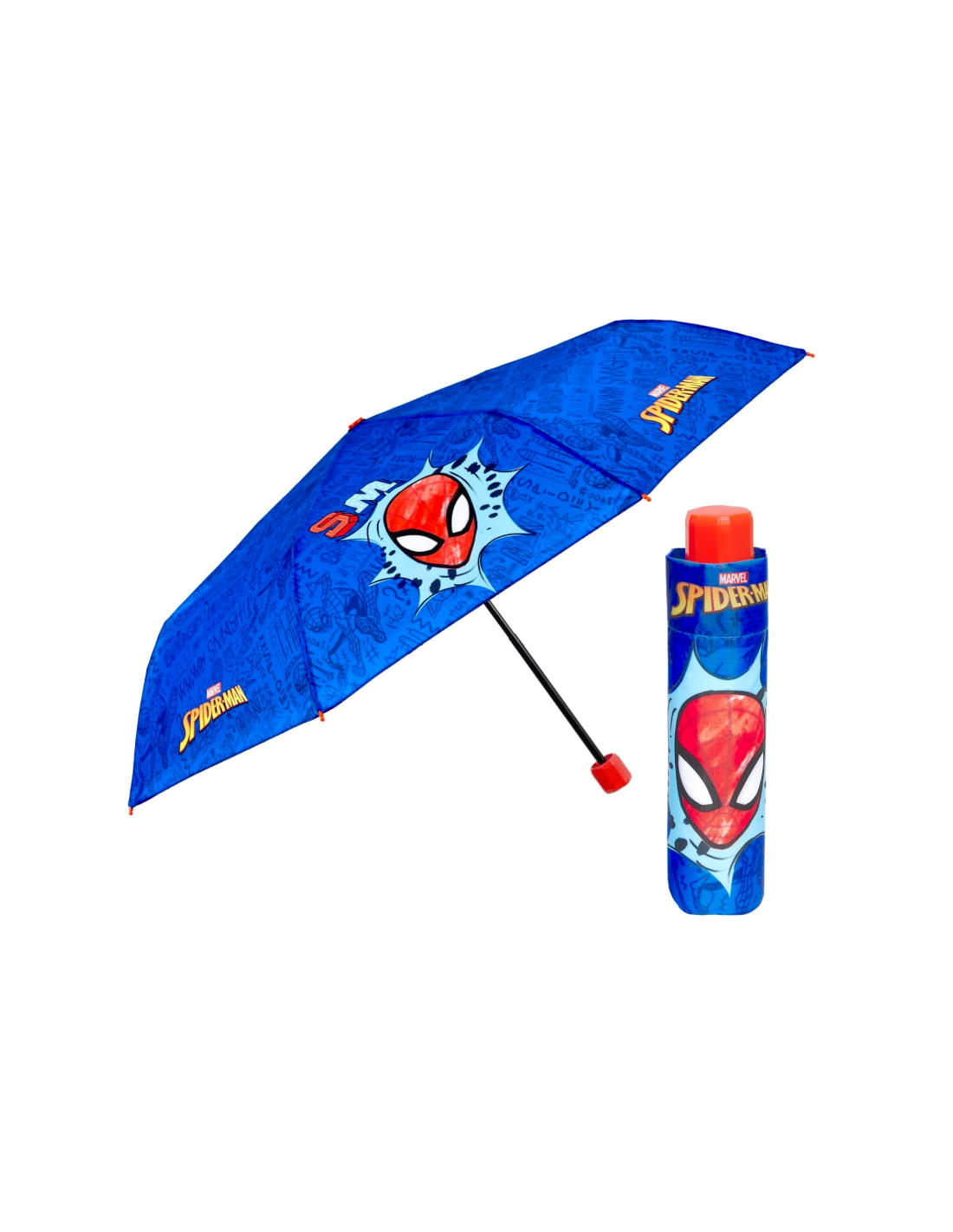 OMBRELLI PIOGGIA: vendita online Ombrello Bambino, Spiderman, Mini Manuale, 50cm, Antivento, Fibra di Vetro, Marvel in offerta