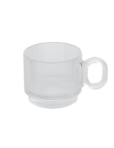 TAZZE CAFFE' E LATTE: vendita online Tazzina espresso, Lorene, 10 cl, vetro trasparente, dimensioni 8,6x5,3x6,1 cm, vetro in ...