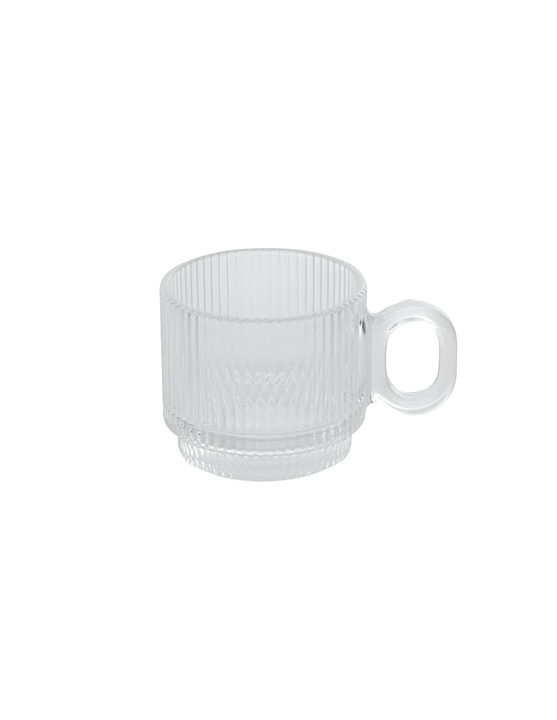 TAZZE CAFFE' E LATTE: vendita online Tazzina espresso, Lorene, 10 cl, vetro trasparente, dimensioni 8,6x5,3x6,1 cm, vetro in ...