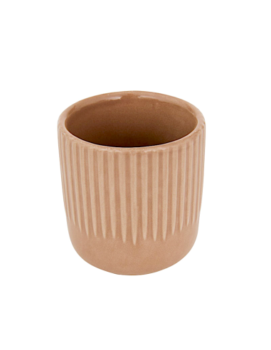TAZZE CAFFE' E LATTE: vendita online Tazzina espresso, Chloé, 11 cl, moka, stoneware, dimensioni 6,1x6,7 cm in offerta
