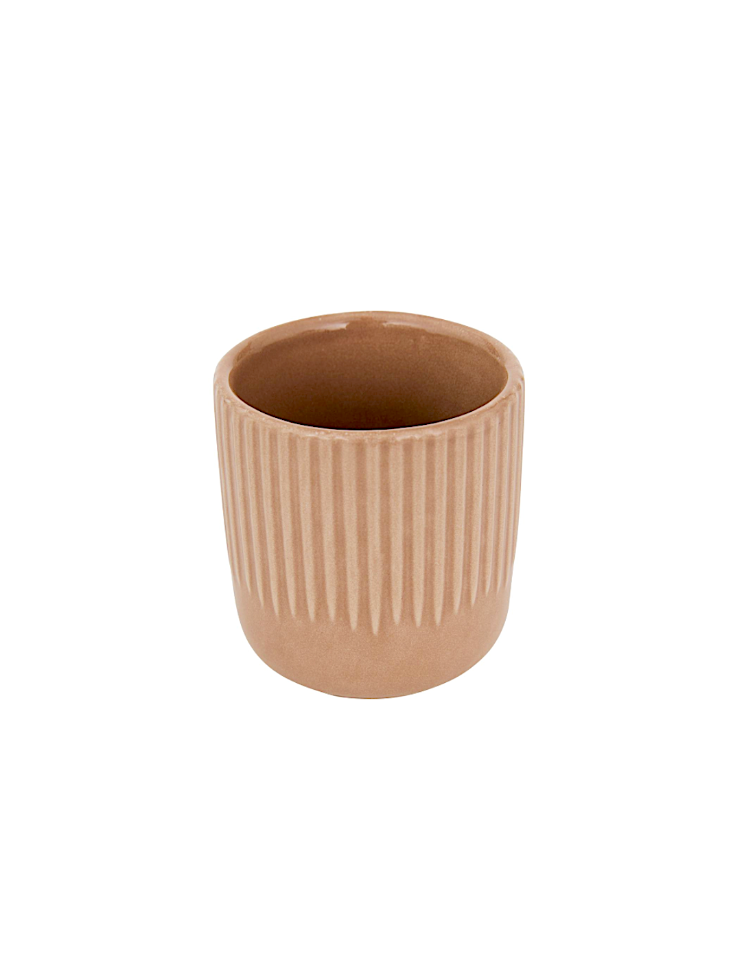 TAZZE CAFFE' E LATTE: vendita online Tazzina espresso, Chloé, 11 cl, moka, stoneware, dimensioni 6,1x6,7 cm in offerta