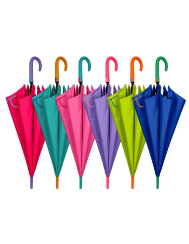 OMBRELLI PIOGGIA: vendita online Ombrello Donna Automatico, 61cm, Tinta Unita, 6.5 Pollici, Microfibra, Antivento, Compatto i...