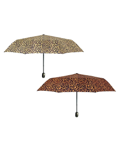 26444 OMBRELLO DONNA MINI AUTOMATICO LEOPARDATO