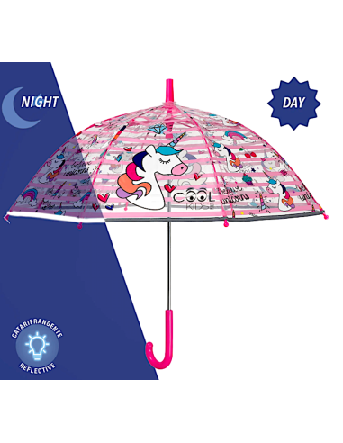 OMBRELLI PIOGGIA: vendita online Ombrello Manuale 45 cm, Cupola Poe Unicorno, Bambino in offerta