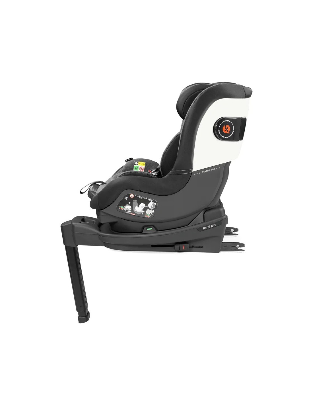Seggiolino Auto Viaggio Giro i-Size 61-105 cm Crystal Black | Shopincasa