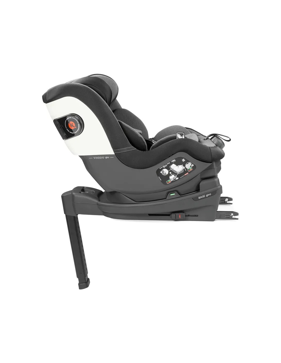 Seggiolino Auto Viaggio Giro i-Size 61-105 cm Crystal Black | Shopincasa