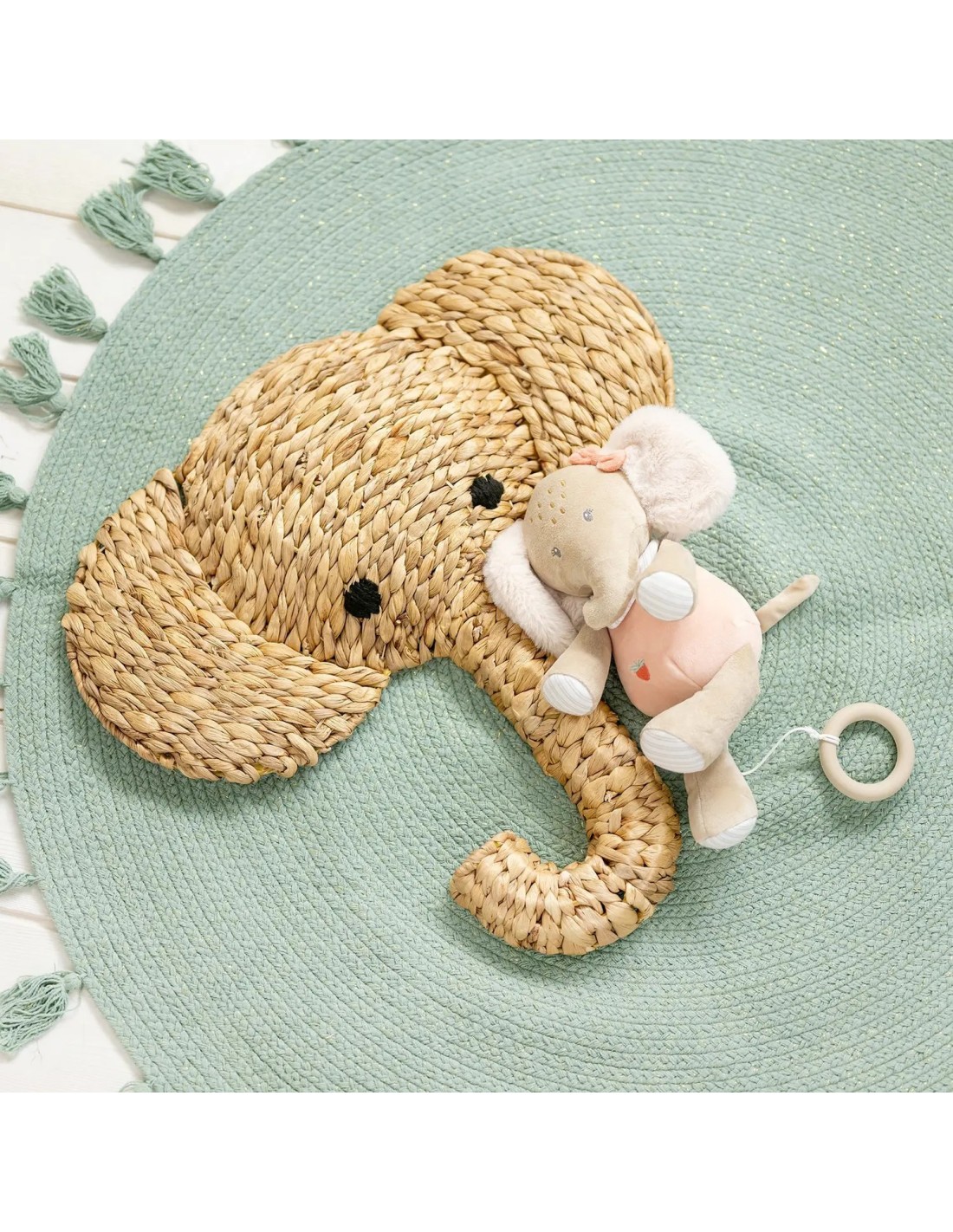 Carillon Peluche Oli Elefante con Melodia “La-Le-Lu” | Shopincasa