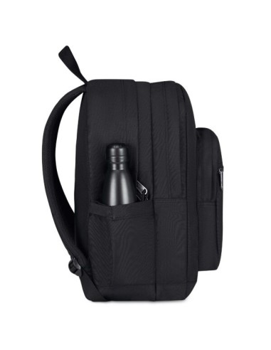 ZAINI: vendita online Zaino Invicta, Jelek Plain, Nero, 34 litri, doppio scomparto, laptop 14", 100% poliestere riciclato in ...