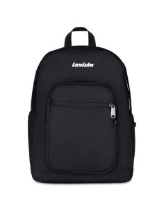 ZAINI: vendita online Zaino Invicta, Jelek Plain, Nero, 34 litri, doppio scomparto, laptop 14", 100% poliestere riciclato in ...