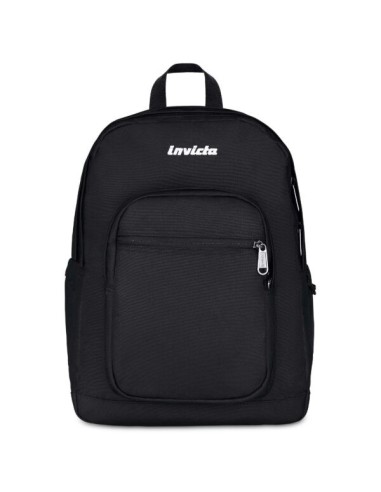 ZAINI: vendita online Zaino Invicta, Jelek Plain, Nero, 34 litri, doppio scomparto, laptop 14", 100% poliestere riciclato in ...