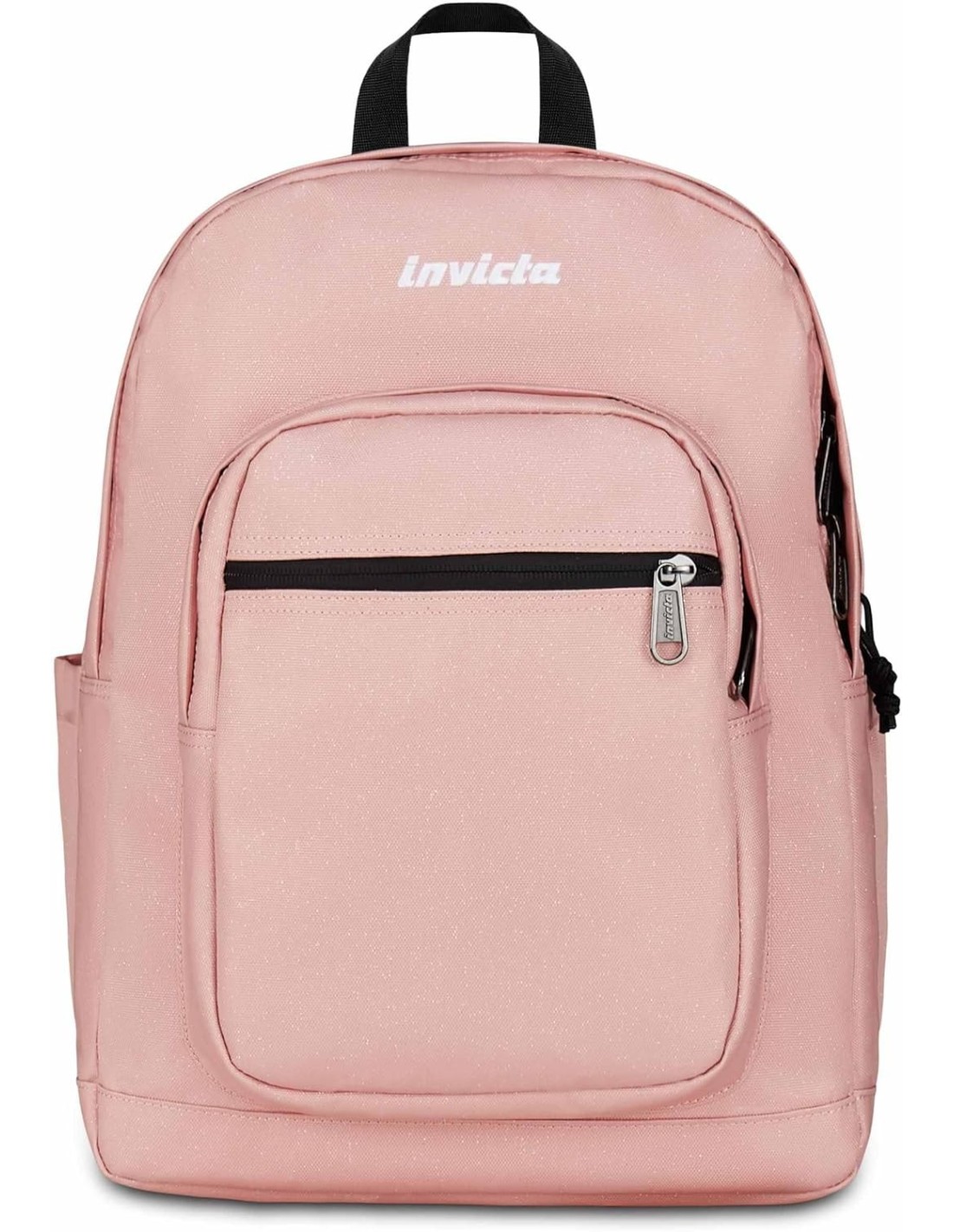 ZAINI: vendita online Zaino scuola Invicta, Jelek, Rosa Scintillante, 34 litri, doppio scomparto, laptop 14", tasche borracci...