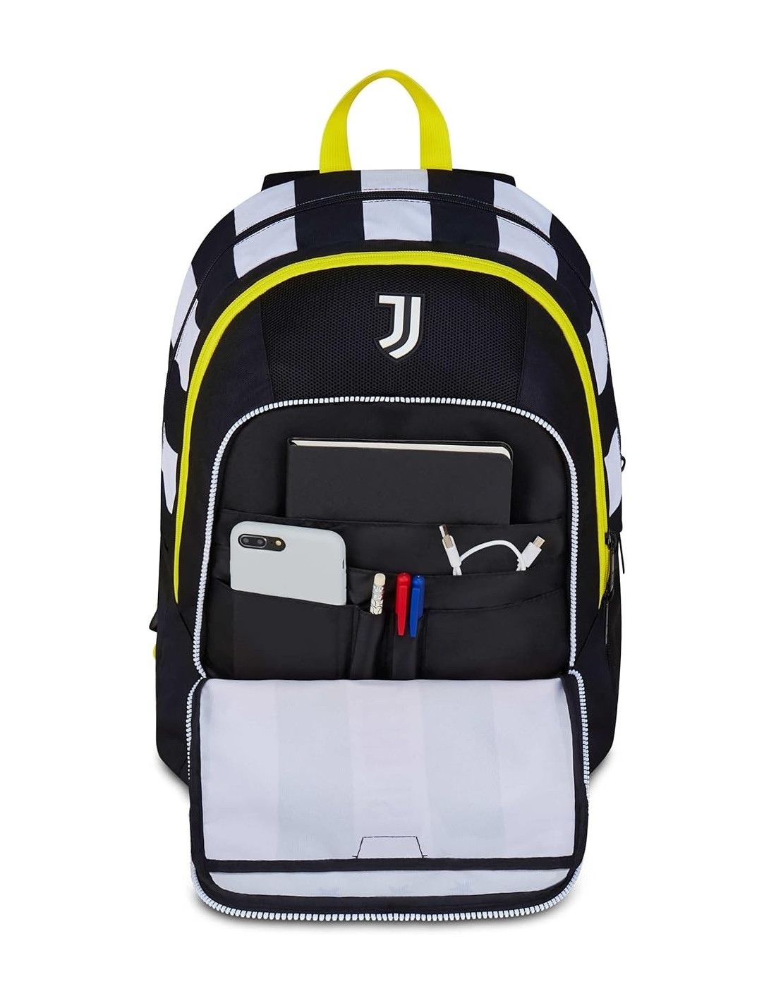 ZAINI: vendita online Zaino scuola Seven, Juventus Advanced, Bianco e Nero, 29 litri, doppio scomparto, porta borraccia, scuo...