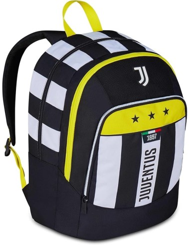 ZAINI: vendita online Zaino scuola Seven, Juventus Advanced, Bianco e Nero, 29 litri, doppio scomparto, porta borraccia, scuo...