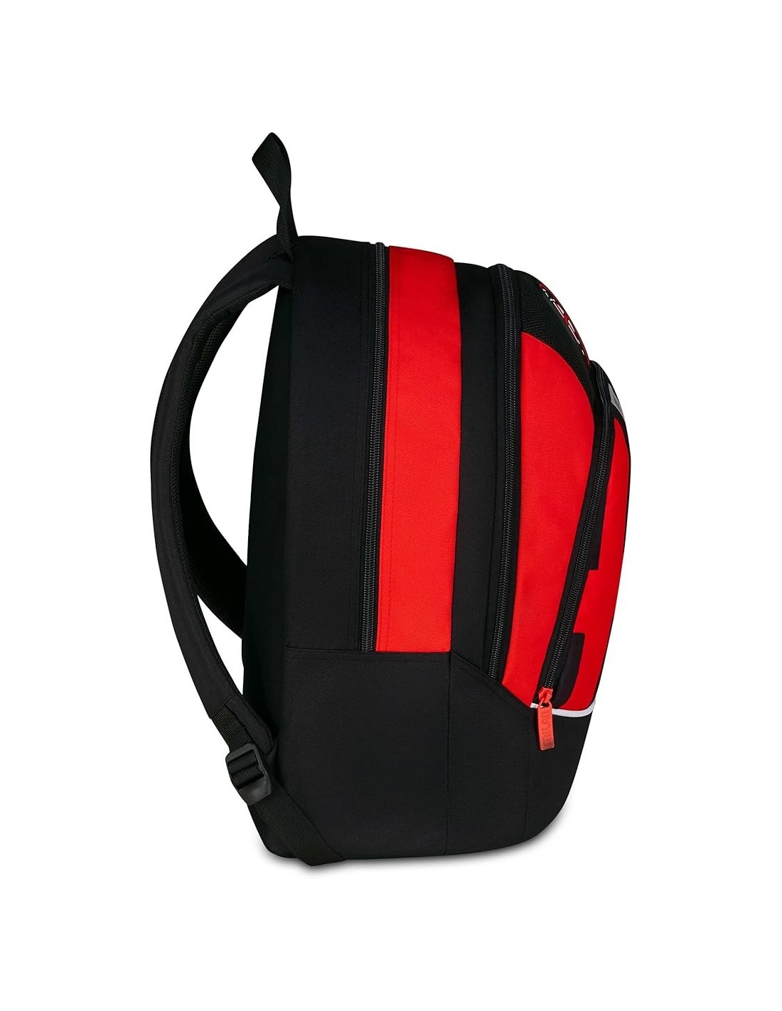 ZAINI: vendita online Zaino scuola Seven, Milan Advanced, Rosso e Nero, 29 litri, doppio scomparto, porta borraccia, scuola e...