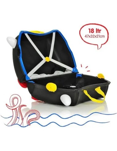 Trunki Pirate Black – Valigia Cavalcabile Pirata per Bambini | Shopincasa
