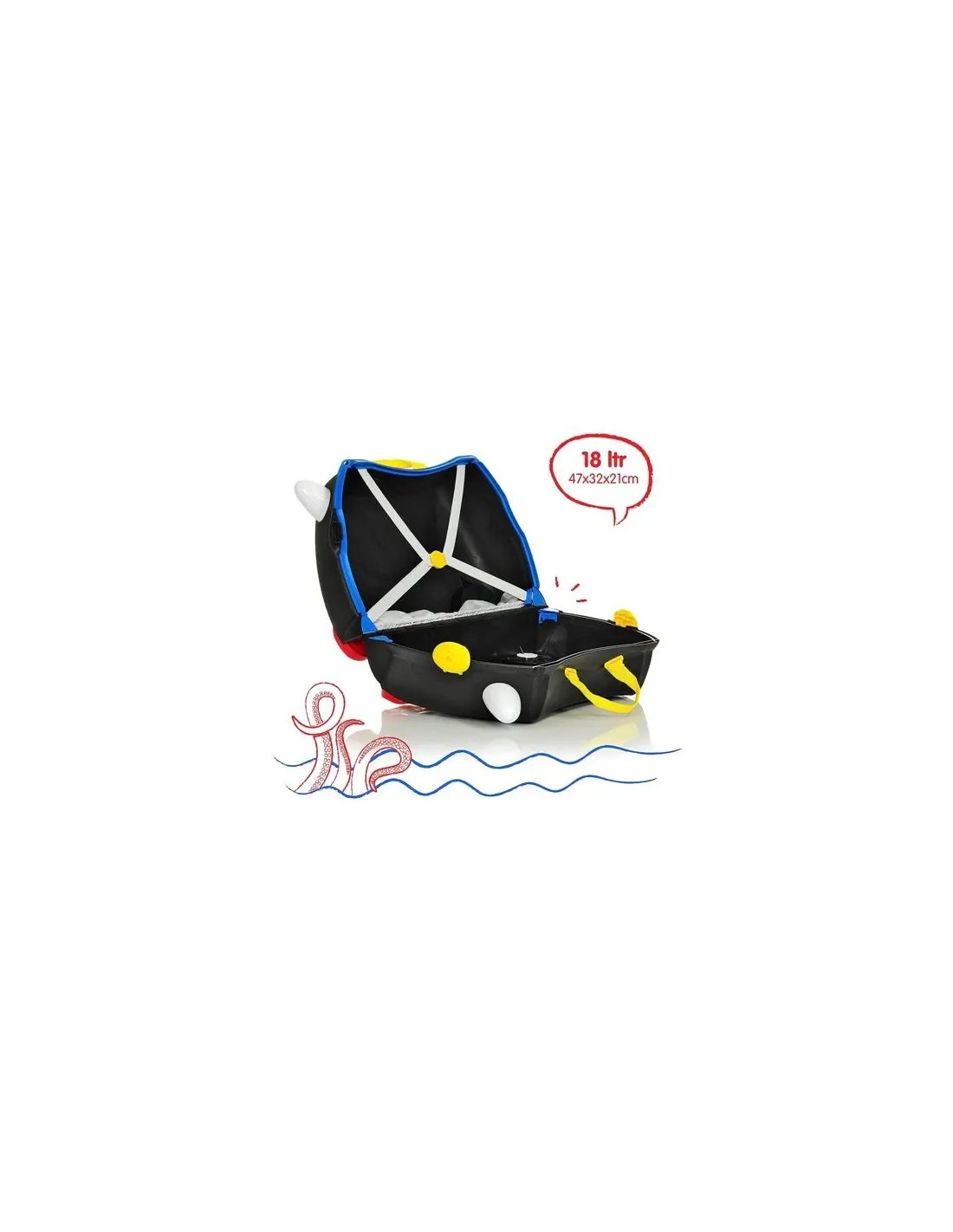 Trunki Pirate Black – Valigia Cavalcabile Pirata per Bambini | Shopincasa