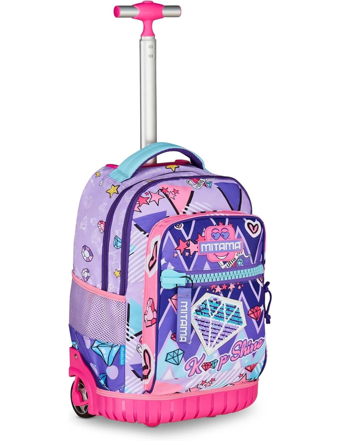 ZAINI: vendita online Trolley scuola Mitama, Run Extra DOUBLE DIAMOND, bambina, 33 litri, doppio scomparto, zaino trolley ele...