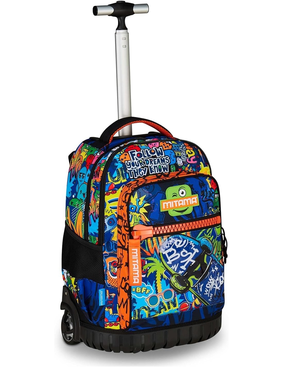 ZAINI: vendita online Trolley scuola Mitama, Run Extra SKATE DREAM, bambino, 33 litri, doppio scomparto, zaino trolley elemen...