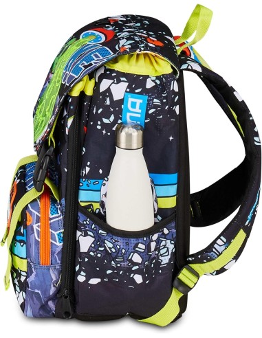 ZAINI: vendita online Zaino scuola Mitama, Triplo Scomparto DISCO SPACE, Nero, 28 litri, estensibile, scuola elementare, bamb...