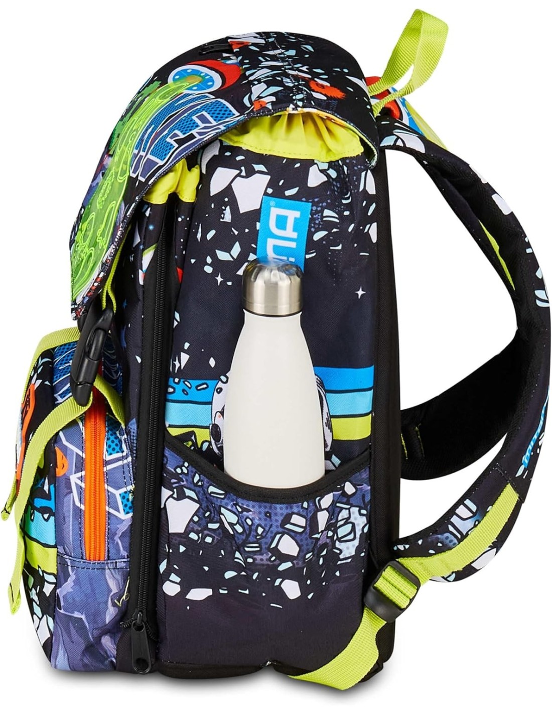 ZAINI: vendita online Zaino scuola Mitama, Triplo Scomparto DISCO SPACE, Nero, 28 litri, estensibile, scuola elementare, bamb...
