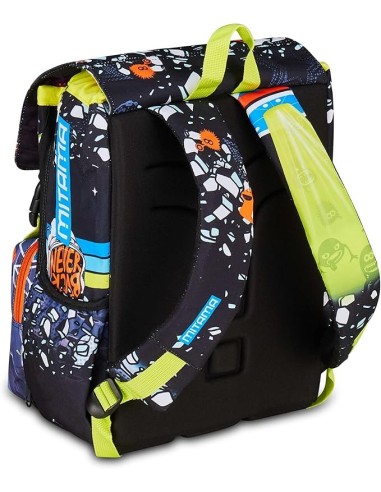 ZAINI: vendita online Zaino scuola Mitama, Triplo Scomparto DISCO SPACE, Nero, 28 litri, estensibile, scuola elementare, bamb...