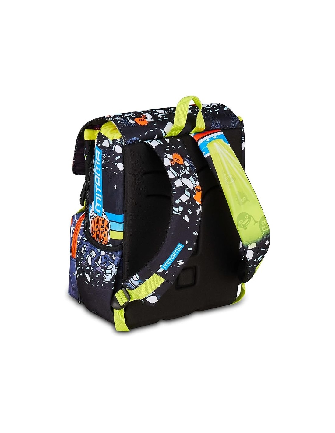 ZAINI: vendita online Zaino scuola Mitama, Triplo Scomparto DISCO SPACE, Nero, 28 litri, estensibile, scuola elementare, bamb...