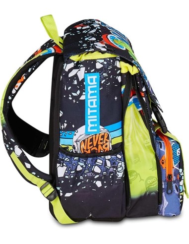 ZAINI: vendita online Zaino scuola Mitama, Triplo Scomparto DISCO SPACE, Nero, 28 litri, estensibile, scuola elementare, bamb...